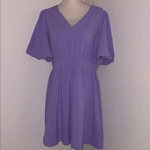 Elegant Purple Mini Dress